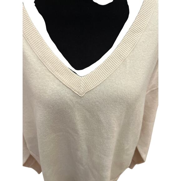 Lucky Brand Cloud Soft V-Neck Sweater Straw Heather (Size L) NWOT - Picture 11 of 13